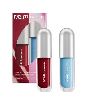 r.e.m Beauty mini essential drip glossy balm duo. BNIB